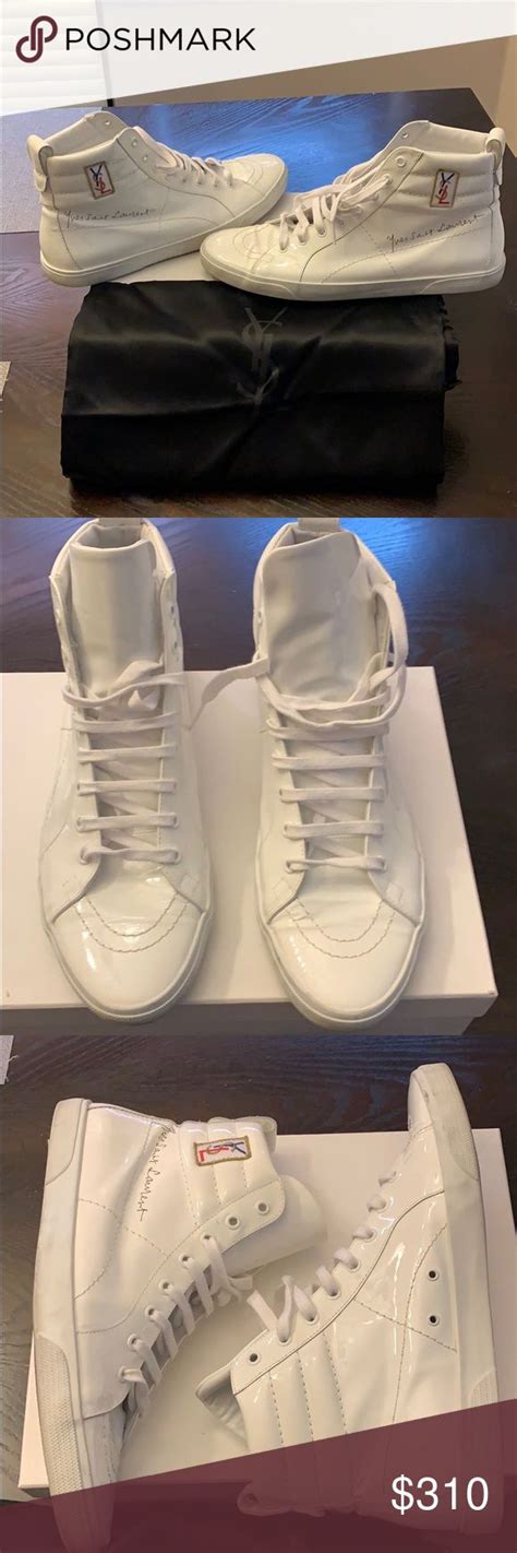 ysl rolling sneakers white